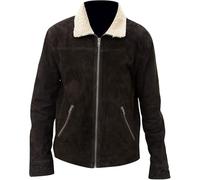 Bluefinch Fashions Andrew Lincoln The Walking Dead Rick Grimes Suede Leather Jacket - Iconic TV Series Attire (UK, Alpha, XXL, Regular, Regular, Brown)