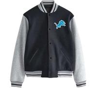 Bluefinch Fashions Eddie Murphy Beverly Hills Cop 4 Letterman Varsity Wool Jacket (UK, Alpha, XXL, Regular, Regular, Black & Grey)