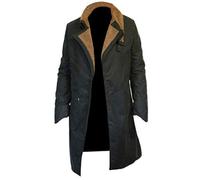 Bluefinch Fashions Ryan Gossling Blade 2049 Runner Black Cotton Trench Coat for Men’s