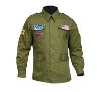 Bluefinch Fashions Silent James Hill2 Sunderland Green Men's Cotton Military Jacket (UK, Alpha, XXL, Regular, Regular, Green)