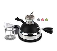 BLUEFIRE Butane Mini Burner for Tabletop Coffee Siphon Syphon/w Furnace Stand and Assembly Rack Ceramic Windproof Torch Head Portable Cooking Stove Espresso Maker Chafing Soup Tureens Fondue Bunsen