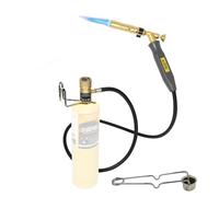 BLUEFIRE MRAS-8210 Super Jumbo Turbo Flame Propane Gas Welding Torch with 5' Hose Fuel by MAPP MAP Pro Propane Great High Intensity Nozzle Head for Soldering Brazing Large Dia Copper Pipe