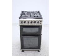 BlueFlame DG5402XPZU 50 cm Freestanding Gas Cooker With Double Cavity Oven - Silver