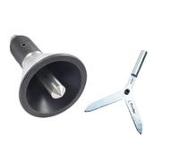 BLUEFOX TOOLS Center Finder Tool Combo | Bell Punch for 35mm Round Bars + 3/8" Shank Center Finder for Milling Machine | DIY & Engineering Set for Lathe, Drilling, and Machining