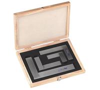 BLUEFOX TOOLS Engineers Squares Set 4Pc (2/3/4/6 Inch) | Try Square Set| Engineers Combination Set| Machinist & Mechanical Engineer Steel Square, High Precision 90 Degree Testing Measuring Tool