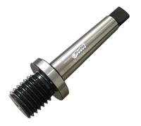 BlueFox Tools Heavy-Duty Woodworking Live Tailstock Chuck Adapter Drill Chuck Arbor MT2 - 1x8 TPI Threaded for Lathes, Milling Machines & Drill Presses | Tang Type | High Grade, 2MT Morse Taper Shank