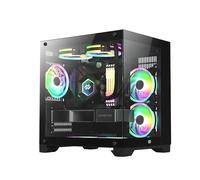 Bluegears Bgears b-Pellucid MicroATX Gaming PC Case with Infinity Tempered Glass and USB 3.0 x 2. (Fan Sold Separately)