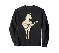 Bluegrass Banjo Horse Playing Country Music Sweatshirt