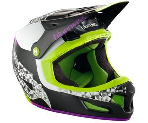 BLUEGRASS BRAVE freeride helmet black-violet-green L 58-60cm