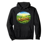 Bluegrass Hills Sunrise Countryside Landscape Pullover Hoodie