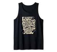 Bluegrass Mandolin Folk Music Line Tank Top