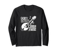 Bluegrass Mandolin Picking Humor Quote Long Sleeve T-Shirt