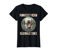 Bluegrass Music Funny Bear Playing Banjo Player Festival Value Graphic T-Shirt