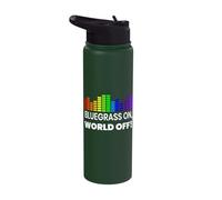 Bluegrass On World Off Gear for Bluegrass Music | Bluegrass Stainless Steel Insulated Water Bottle