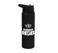 Bluegrass Rebel Gear for Bluegrass Music Lover | Bluegrass Stainless Steel Insulated Water Bottle