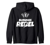 Bluegrass Rebel Gear for Bluegrass Music Lover | Bluegrass Zip Hoodie