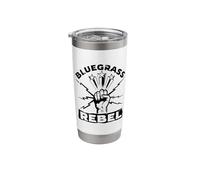 Bluegrass Rebel Stuff for Bluegrass Musician | Bluegrass Stainless Steel Insulated Tumbler