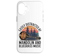 Bluegrass Roots Mandolin Music Phrase Case for iPhone 16 Plus