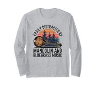 Bluegrass Roots Mandolin Music Phrase Long Sleeve T-Shirt