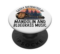 Bluegrass Roots Mandolin Music Phrase PopSockets Adhesive PopGrip