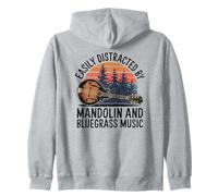 Bluegrass Roots Mandolin Music Phrase Zip Hoodie