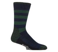 Blueguard Socks Mens Heavy Duty Thick Boot Socks | Long Lasting Gardening Crew Socks - 6-11 UK - Navy Stripe