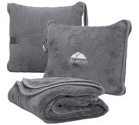 BlueHills Travel Pillow Blanket Compact Large T007