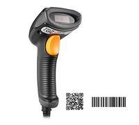 Bluehresy 2D Barcode Scanner USB Wired 1D 2D Datamatrix PDF417 QR Code Handheld Reader for Screen and Printed Bar Code Scan, Works with Windows Mac and Linux PC POS