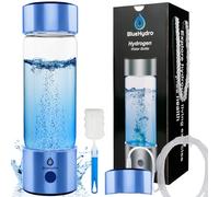 BlueHydro® 500ml Hydrogen Water Bottle with Hydrogen Inhalation | 3-Minute Rapid Hydrogen Generation | Mothers Day Gifts for Mom | Hydrogen Water Ionizer Machine with SPE PEM for Home Office Travel