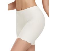 Blueinn Smooth Loose Fitting Anti Chafing Shorts for Under Dresses Women Slip Shorts Seamless Boyshorts Panties, White, Medium