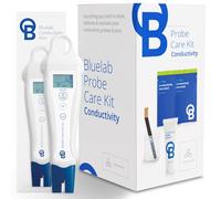 Bluelab Conductivity Pen Meter and Probe Care Kit pH and Conductivity-Water, Temperature and Nutrient Tester (CF, EC, PPM 500/700) with EC Solution and Cleaner for Hydroponics and Indoor Growing