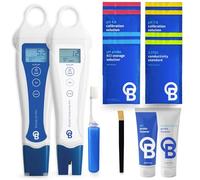 Bluelab PENSTP pH and Conductivity Starter Pack - Precision Nutrient Solution Management Kit with Temperature Measurement, Waterproof Pens, and Probe Care Kit