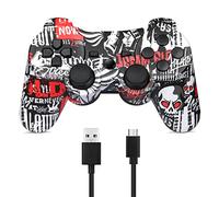 BLUELAKE performance Doppelter vibrierender Wireless Controller für PS3 mit Lade Kabel (Camo)