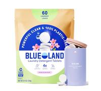BLUELAND Laundry Detergent Tablet Starter Set, Spring Bloom Scent - Plastic-Free & Eco Friendly Alternative to Sheets Pods and Liquids - Natural, Gentle, Plant Based - 60 Loads