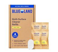 BLUELAND Multi Surface Cleaner, 4 Refills, Lemon Fresh, Multi-Purpose Cleaner, Eco-Friendly Cleaning Products, 4 x 24 fl oz