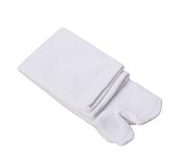 Bluelans® 1 Pair of Unisex Strechy 2-Toe Socks Flip Flop Socks Tabi Socks Geta Socks Ninja Sandal Socks (White)