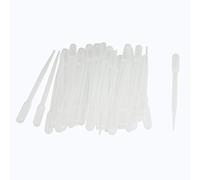 Bluelans® 100 Pcs Clear White Plastic Liquid Dropper Pasteur Pipettes Graduated 0.2ml