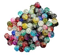 Bluelans® 100pcs 8mm Mixed Colourful Glass Crystals Beads for Jewellery Making Crafts DIY