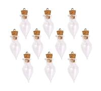 Bluelans® 10Pcs 29x14mm Tiny Mini Empty Clear Cork Glass Bottles Jars