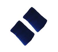 Bluelans® 4 Inch Long Solid Color Wristband Sweatband Sweat Band for Tennis, Basketball, Badminton and Other Sports (Sapphire Blue, 1 pair)