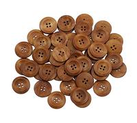 Bluelans® 50pcs 4 Holes Wood Buttons Sewing Scrapbooking Knopf Bouton. about 25mm in Dia