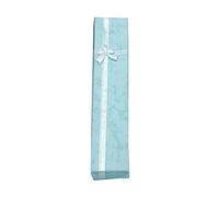 Bluelans® Elegant Luxury Long Rectangular Necklace Gift Boxes for Jewellery Presentation Jewelry Gift Box (Sky Blue)