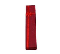 Bluelans® Elegant Luxury Long Rectangular Necklace Gift Boxes for Jewellery Presentation Jewelry Gift Box (Red)