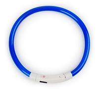 Bluelans® LED Dog Collar,Flashing LED Dog Safety Collar USB Rechargeable Light Up Pet Cat Safety Collar Waterproof Adjustable Size Fit for Dog, Cat and Pets (Blue, Large)