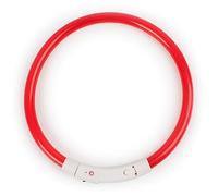 Bluelans® LED Dog Collar,Flashing LED Dog Safety Collar USB Rechargeable Light Up Pet Cat Safety Collar Waterproof Adjustable Size Fit for Dog, Cat and Pets (Red, Medium)