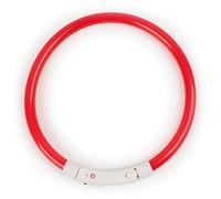 Bluelans® LED Dog Collar,Flashing LED Dog Safety Collar USB Rechargeable Light Up Pet Cat Safety Collar Waterproof Adjustable Size Fit for Dog, Cat and Pets (Orange, Medium)