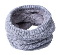 Bluelans® Men Women Winter Thick Knitted Snood Scarf Cosy Woollen Loop Infinity Scarf Neck Warmer,9 Colors (Grey)