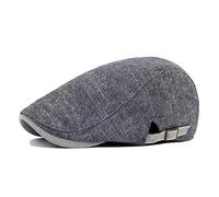 Bluelans® Mens/Boys Cotton Blend Flat Cap Vintage Hat (Blue)
