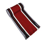Bluelans® Mens Warm Knitted Soft Striped Winter Scarf 7 Colours (Red)