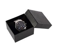 Bluelans® Plain Wacth Gift Box Bracelet Bangle Gift Case Wrist Watch Box Jewelry Boxes (Black)